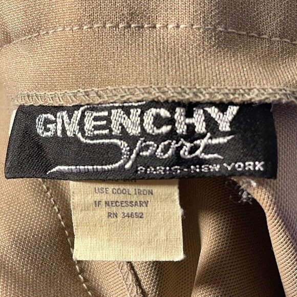 Vintage Givenchy Sport SIZE 14/31" Beige Polyester Athletic/Casual Midi Skirt - Picture 4 of 4
